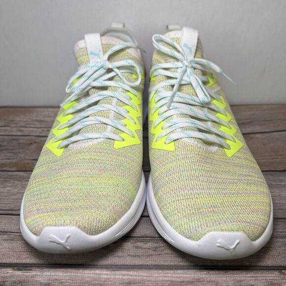 Puma Ignite Flash Evoknit Yellow Running Shoes Sneakers Mens Size 12 No Box EUC main image 4
